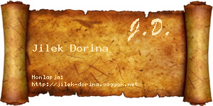 Jilek Dorina névjegykártya